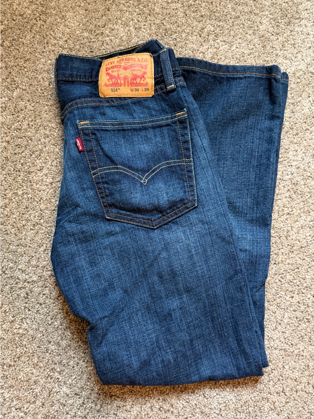 Levi's 514 Women's Boot Cut Jeans - Dark Blue Denim